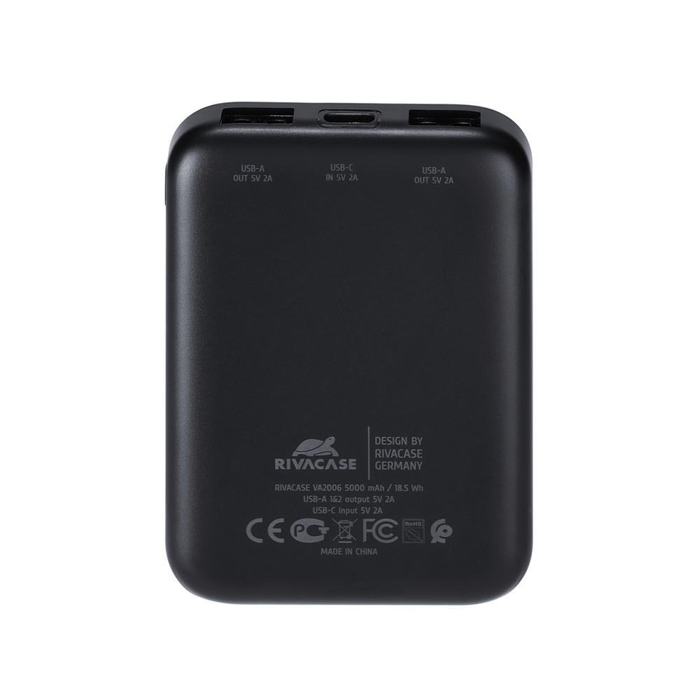 RIVACASE VA2006 Must 5000mAh USB Power Bank
