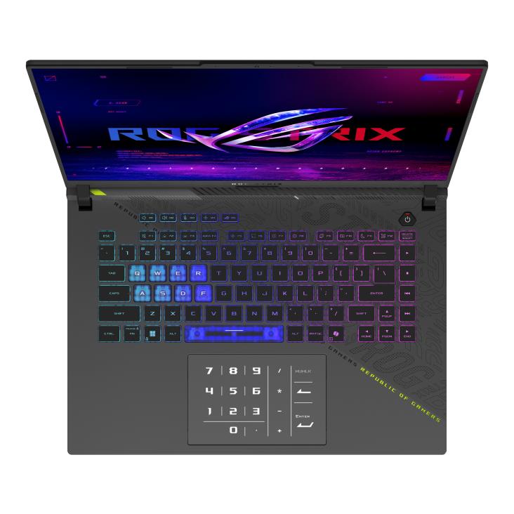Notebook|ASUS|ROG Strix|G16 (2025)|G614FR-S5022W|CPU  Ryzen 9|9955HX|2500 MHz|16"|2560x1600|RAM 16GB|DDR5|5600 MHz|SSD 1TB|NVIDIA GeForce RTX 5070 Ti|12GB|ENG|Windows 11 Home|2.5 kg|90NR0NK8-M001X0