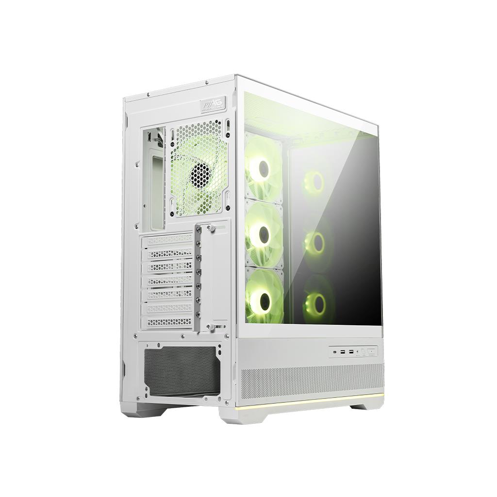 CASE MIDITOWER ATX W/O PSU/MAG PANO 110R PZ WHITE MSI