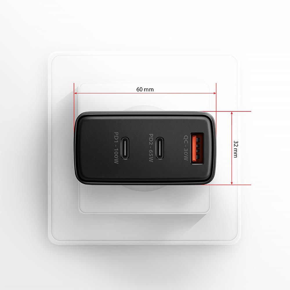 AXAGON ACU-DPQ100 100W 3-Port GaN USB Зарядное