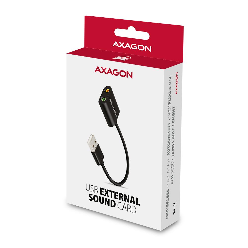 AXAGON ADA-12 USB 2.0 Helikaart 48kHz/16bit