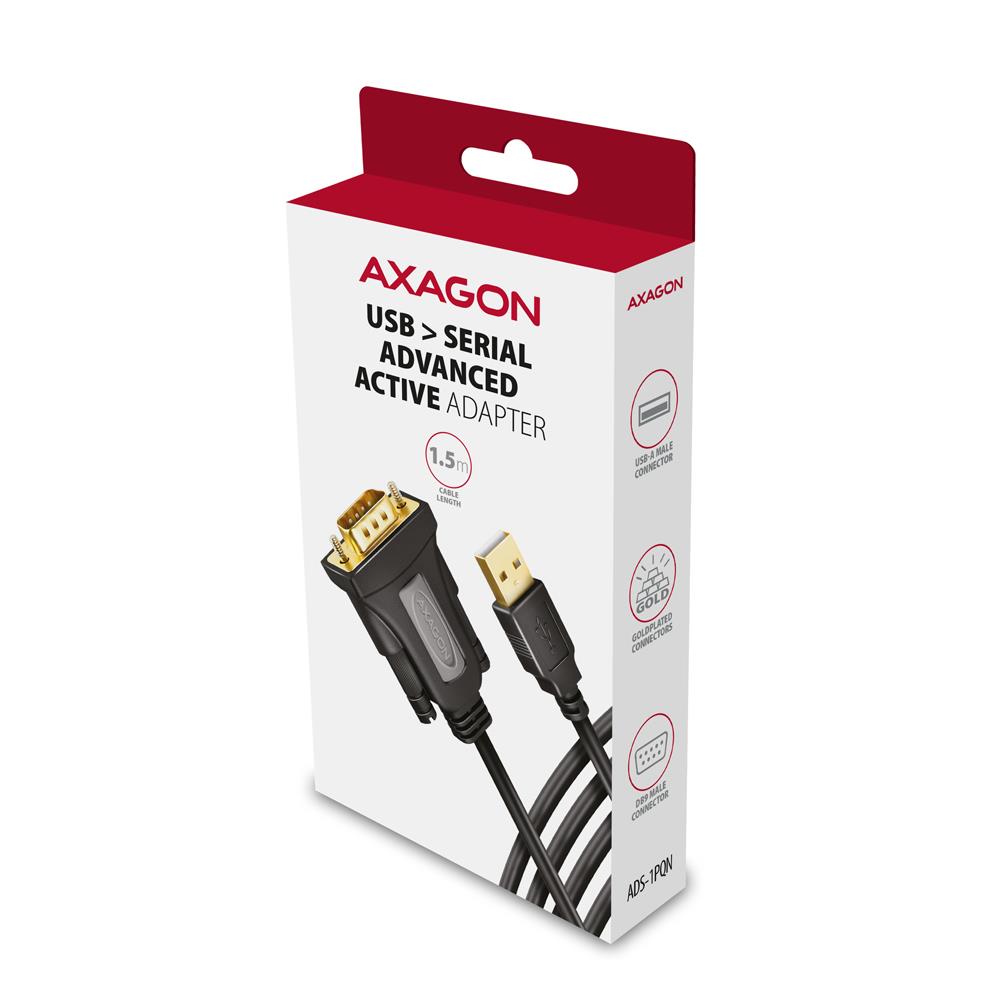 AXAGON ADS-1PQN USB to RS-232 Cable 1.5M