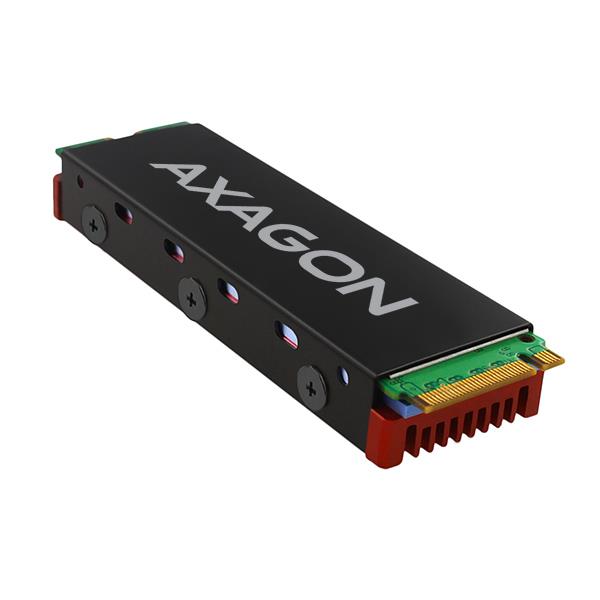 AXAGON CLR-M2 SSD dzesētāja efektīva siltuma izkliedēšana
