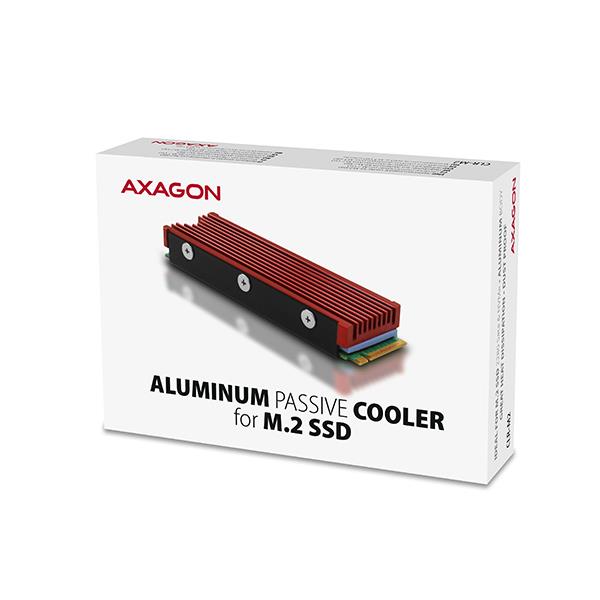 AXAGON CLR-M2 SSD dzesētāja efektīva siltuma izkliedēšana