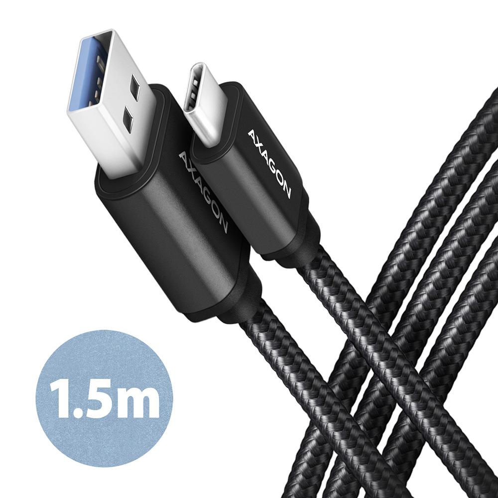 AXAGON BUCM3-AM15AB USB-C USB3.2 Kaabel 1.5M Must