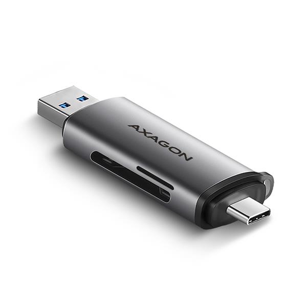 AXAGON CRE-SAC USB-C USB3.2 SD MicroSD kaardilugeja