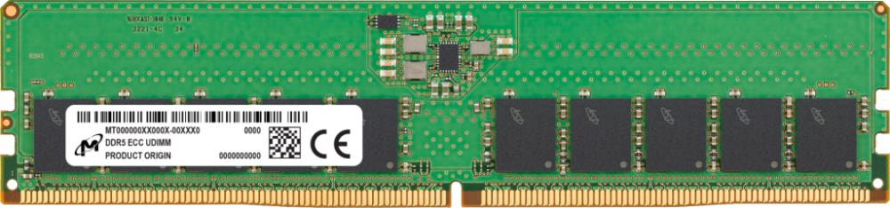 Server Memory Module|MICRON|DDR5|16GB|UDIMM/ECC|5600 MHz|CL 46|1.1 V|MTC10C1084S1EC56BR