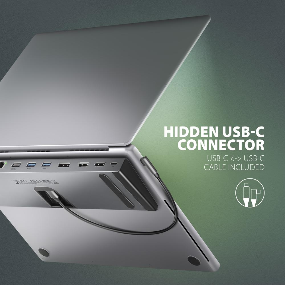 AXAGON HMC-4KX3 11-in-1 Docking Station