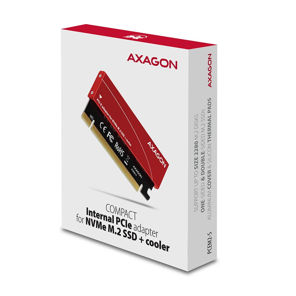 AXAGON SSD Adapter M.2 NVMe PCEM2-S High-Speed