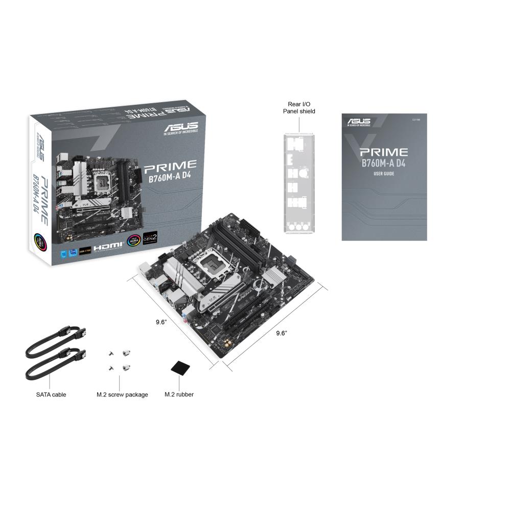MB B760 S1700 MATX/PRIME B760M-A D4-CSM ASUS