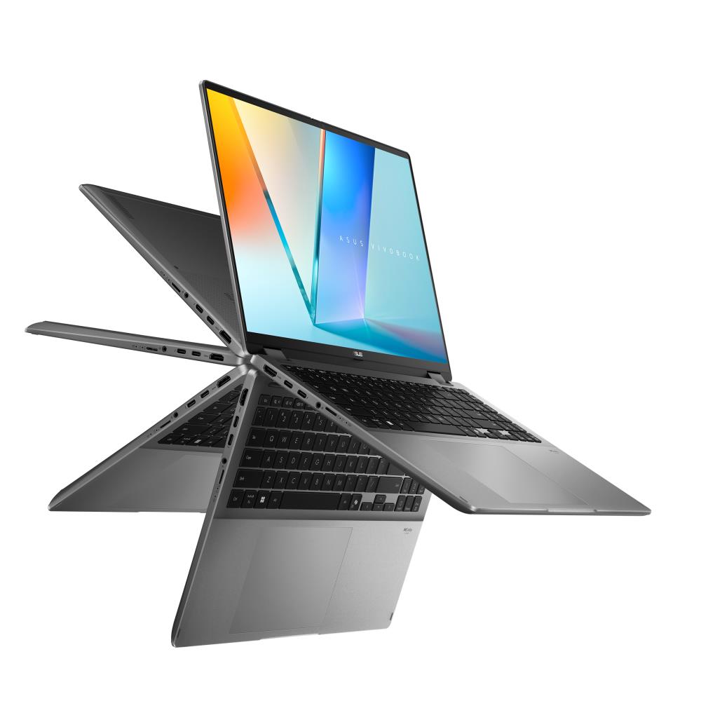 Ultrabook|ASUS|VivoBook Flip|TP3607SH-RJ013W|CPU  Core Ultra|u7-258V|2200 MHz|16"|Touchscreen|2880x1800|RAM 16GB|LPDDR5x|SSD 1TB|NVIDIA® GeForce RTXT 5050 Laptop GPU|8GB|ENG|Card Reader Micro SD|Windows 11 Home|Grey|1.8 kg|90NB15S1-M001F0