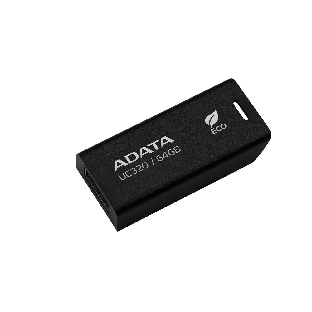 MEMORY DRIVE FLASH USB3.2 64GB/BLACK UC320-64G-RBK/BK ADATA