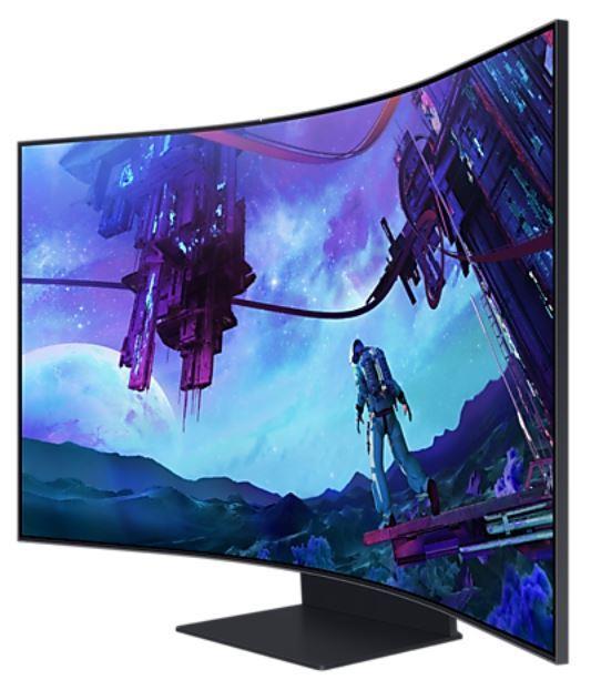 LCD Monitor|SAMSUNG|55"|Gaming/Curved|Matte|Panel VA|3840x2160|16:9|165Hz|1 ms|Speakers|Colour Black|LS55CG970NUXDU