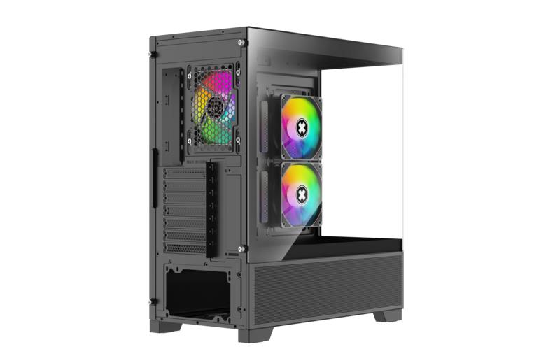 Case|XILENCE|XG172|MidiTower|Case product features Fan control panel/Transparent panel|Not included|Colour Black|XG172