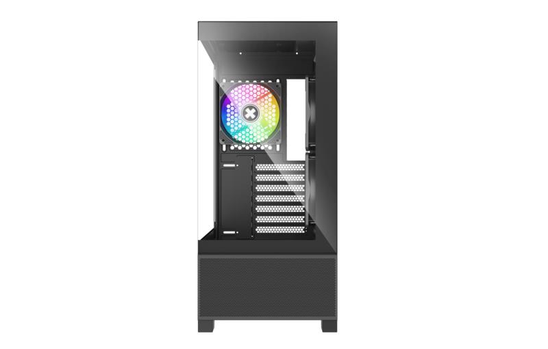 Case|XILENCE|XG172|MidiTower|Case product features Fan control panel/Transparent panel|Not included|Colour Black|XG172