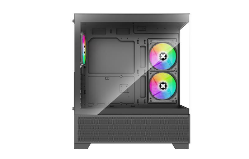 Case|XILENCE|XG172|MidiTower|Case product features Fan control panel/Transparent panel|Not included|Colour Black|XG172