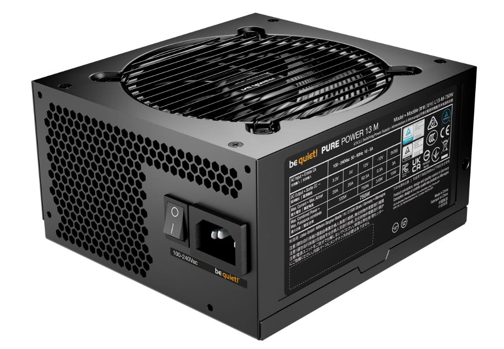 Power Supply|BE QUIET|Pure Power 12|750 Watts|Peak Power 820 Watts|Efficiency 80 PLUS GOLD|PFC Active|MTBF 100000 hours|BP026EU