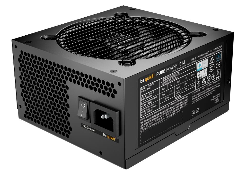 Power Supply|BE QUIET|Pure Power 13|1000 Watts|Peak Power 1050 Watts|Efficiency 80 PLUS GOLD|PFC Active|MTBF 100000 hours|BP028EU