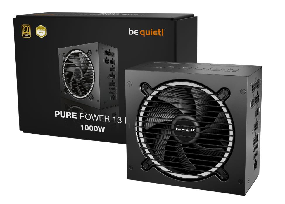Power Supply|BE QUIET|Pure Power 13|1000 Watts|Peak Power 1050 Watts|Efficiency 80 PLUS GOLD|PFC Active|MTBF 100000 hours|BP028EU