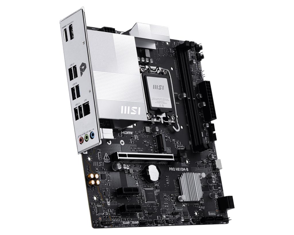 Mainboard|MSI|Intel H810|LGA1851|Micro-ATX|Memory DDR5|Memory slots 2|PROH810M-B