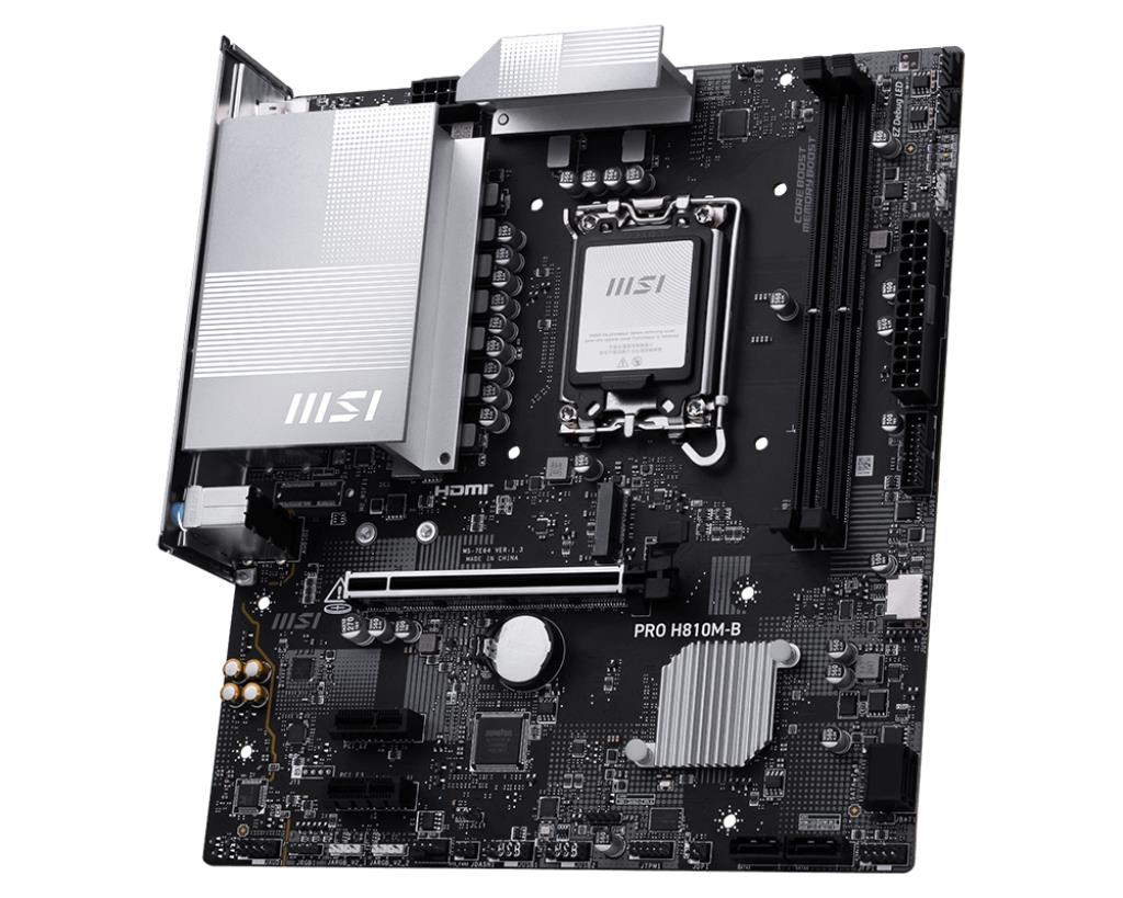 Mainboard|MSI|Intel H810|LGA1851|Micro-ATX|Memory DDR5|Memory slots 2|PROH810M-B