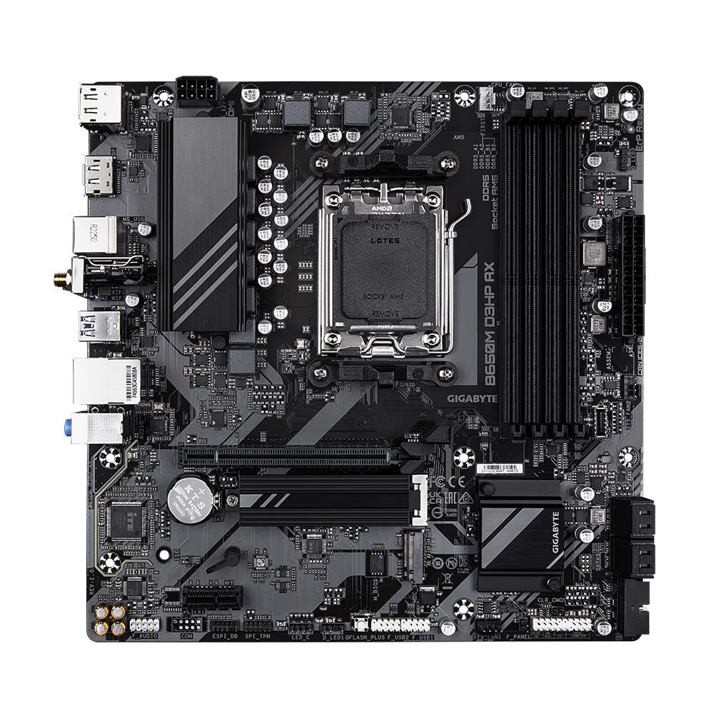 Mainboard|GIGABYTE|AMD B650|SAM5|Micro-ATX|Memory DDR5|Memory slots 4|B650MD3HPAX1.2