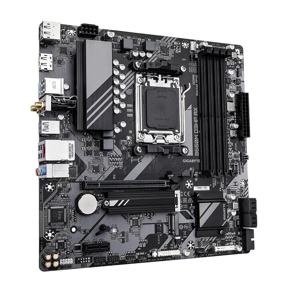 Mainboard|GIGABYTE|AMD B650|SAM5|Micro-ATX|Memory DDR5|Memory slots 4|B650MD3HPAX1.2