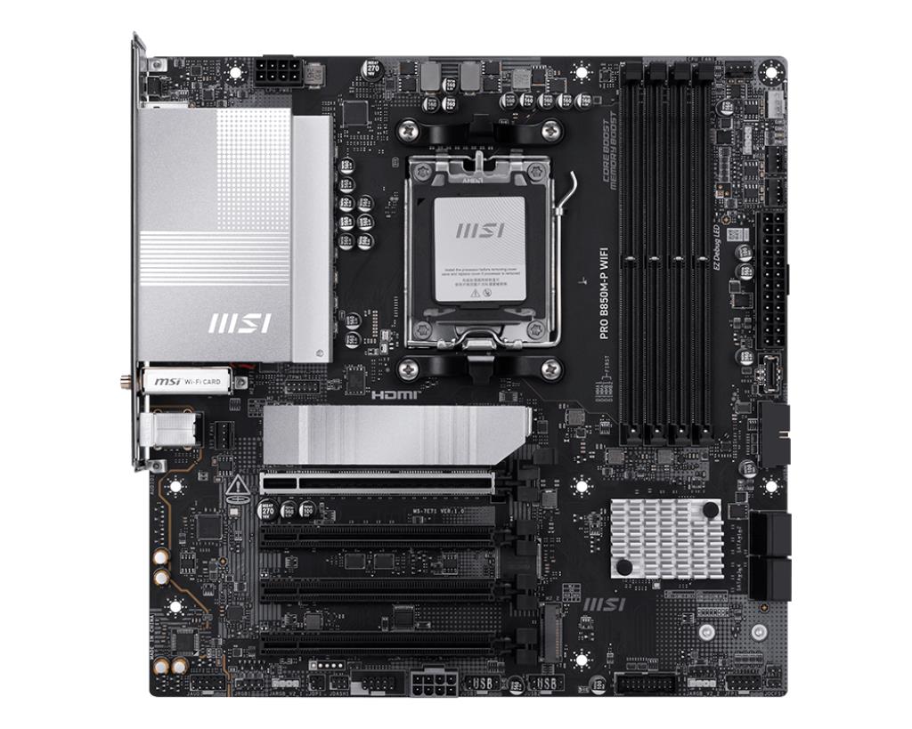 Mainboard|MSI|AMD B850|SAM5|Micro-ATX|Memory DDR5|Memory slots 4|PROB850M-PWIFI