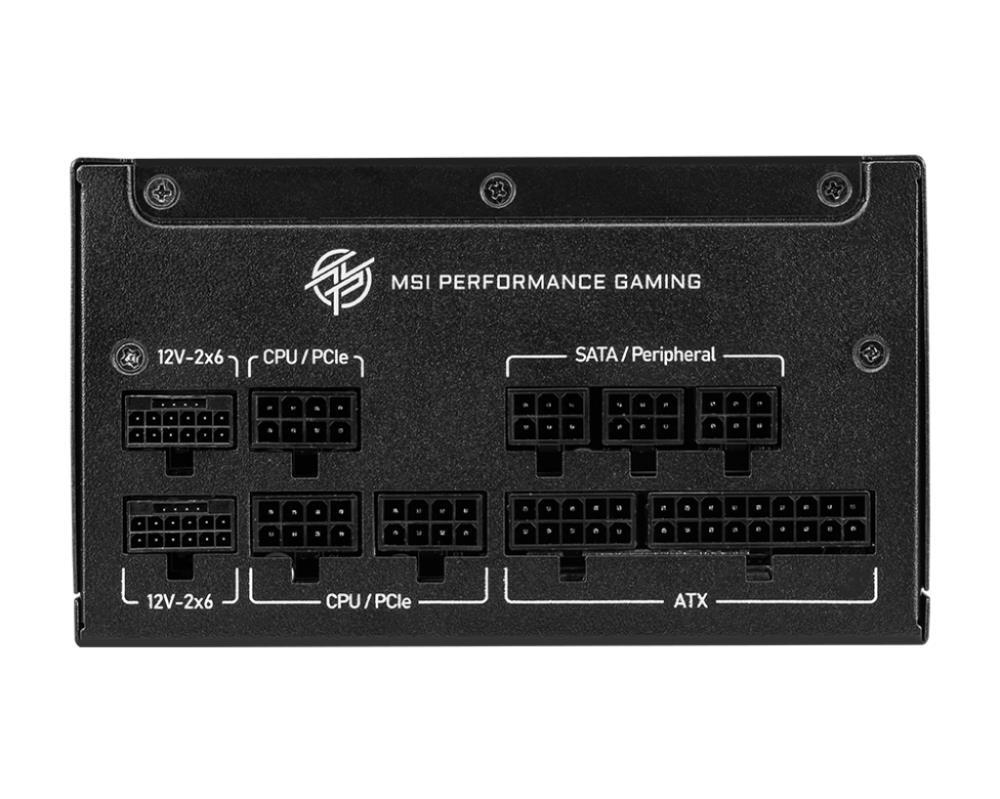 Power Supply|MSI|MPG A850GS PCIE5|ATX 3.1|850 Watts|Efficiency 80 PLUS GOLD|PFC Active|MPGA850GSPCIE5