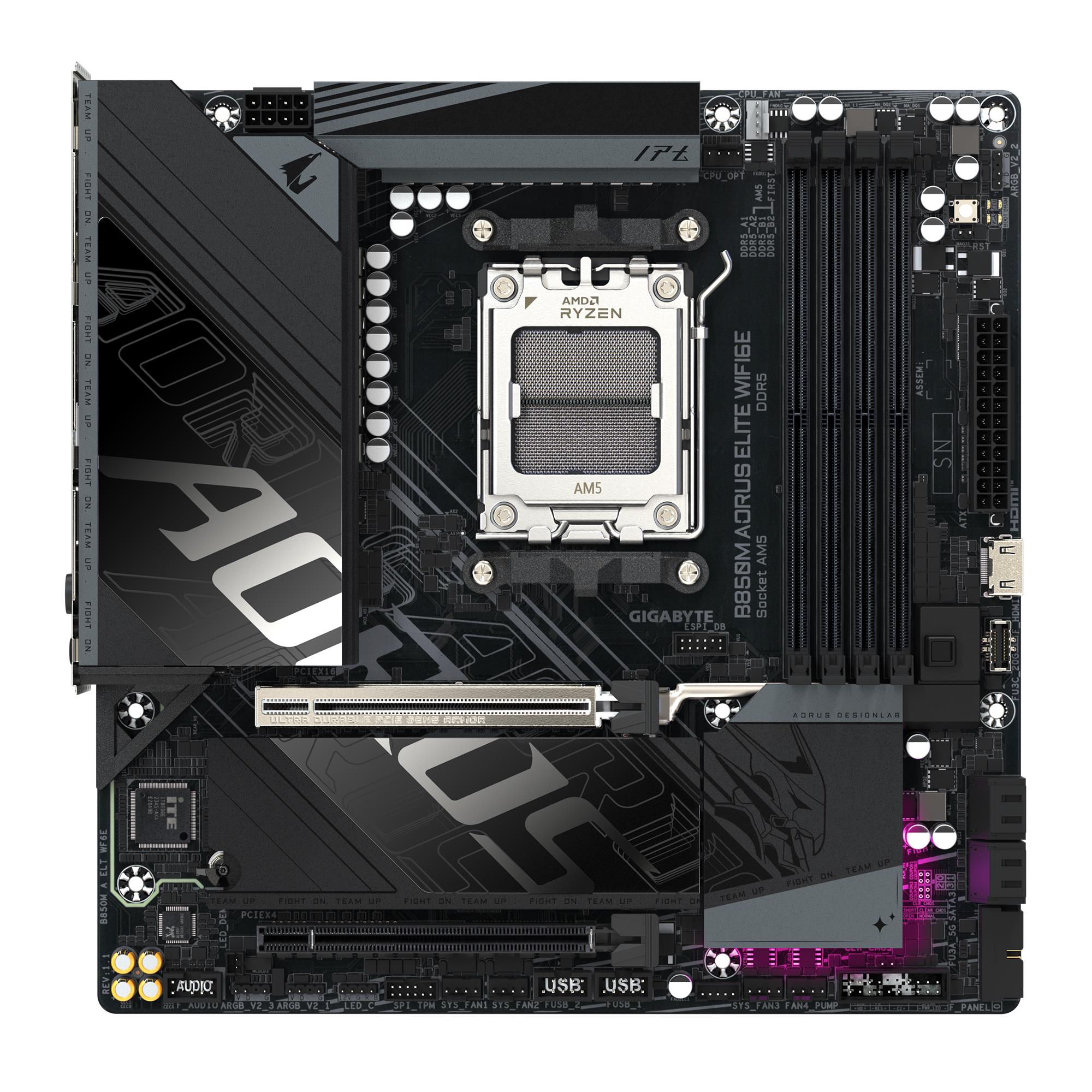 Mainboard|GIGABYTE|AMD B850|SAM5|Micro-ATX|Memory DDR5|Memory slots 4|B850MAELTWF6E