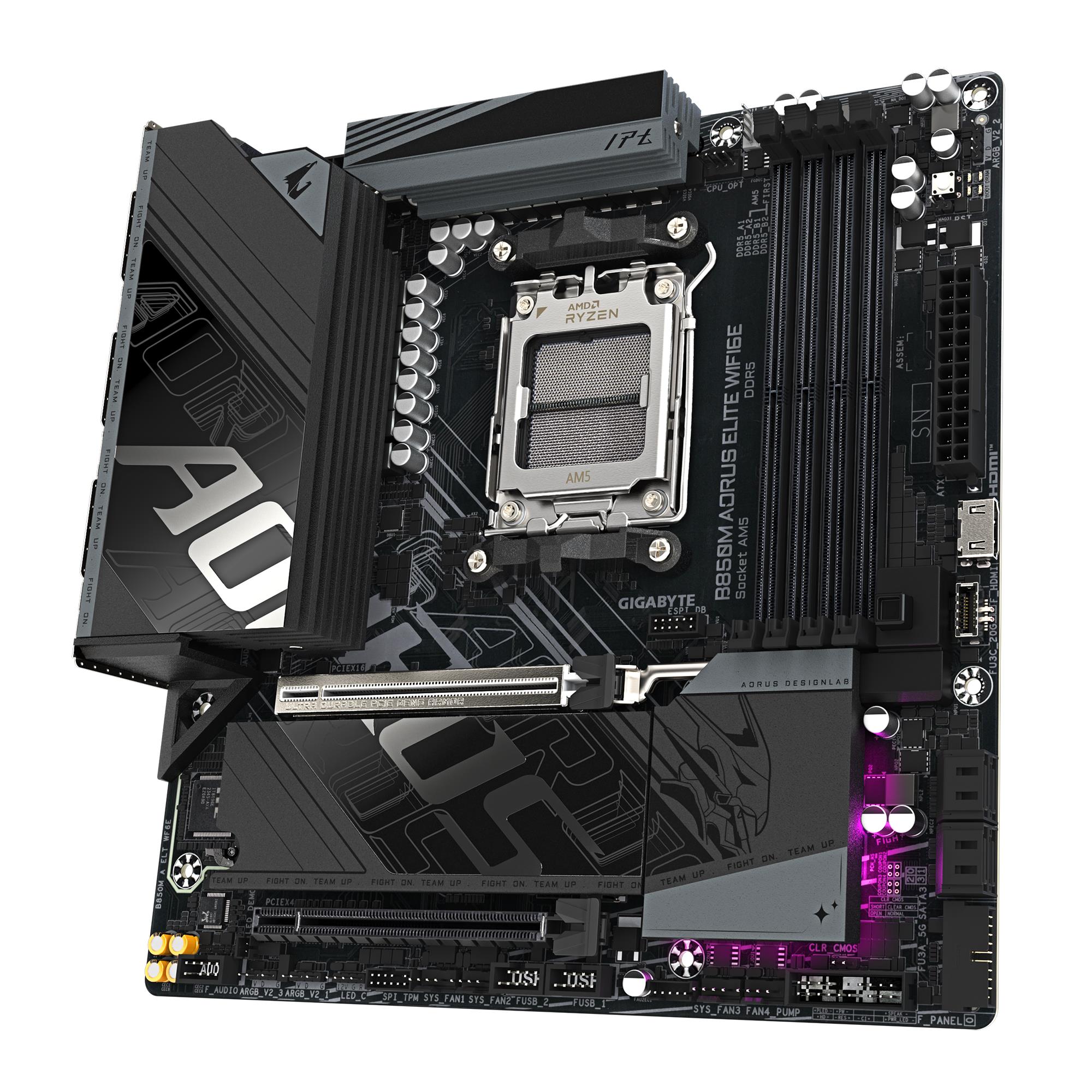 Mainboard|GIGABYTE|AMD B850|SAM5|Micro-ATX|Memory DDR5|Memory slots 4|B850MAELTWF6E