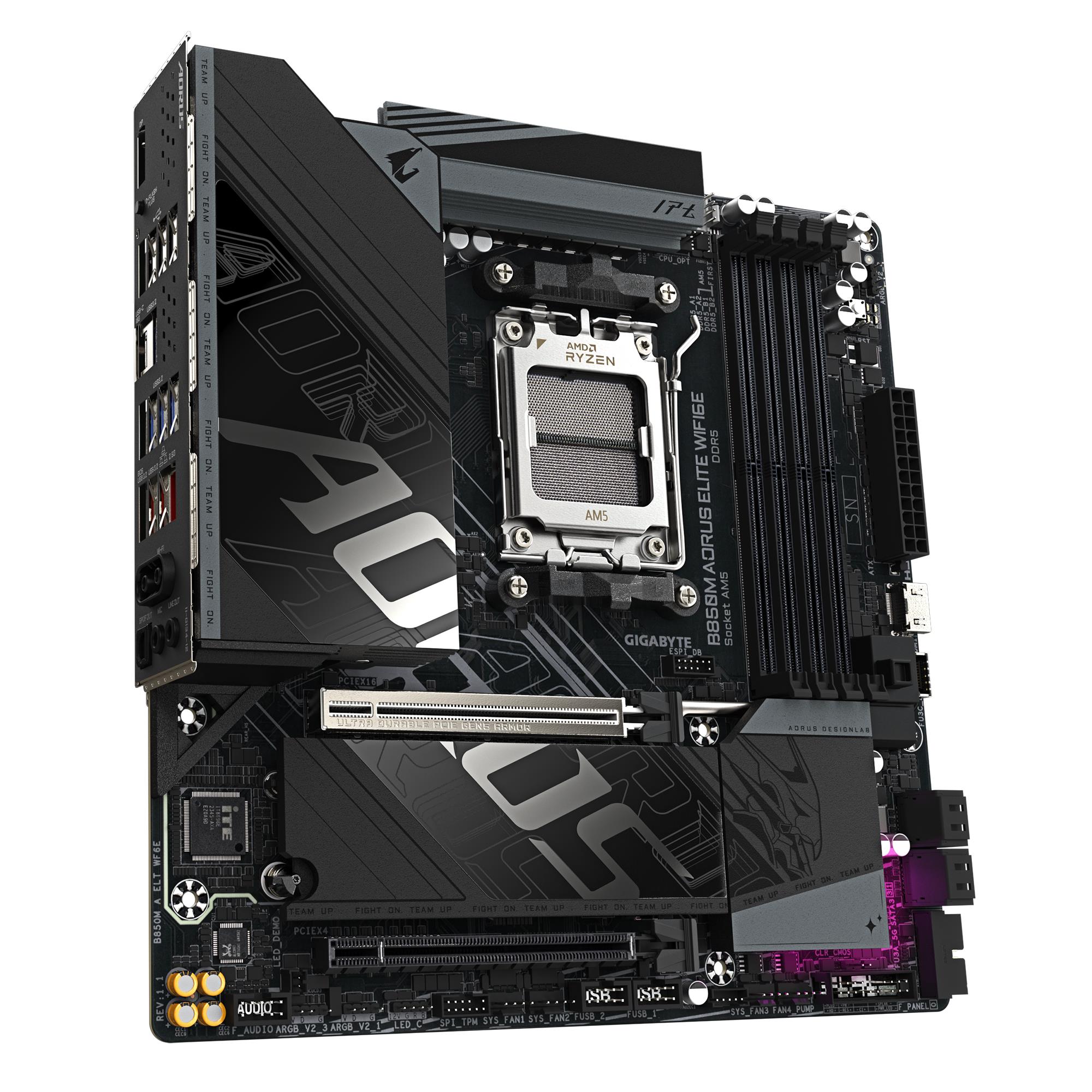 Mainboard|GIGABYTE|AMD B850|SAM5|Micro-ATX|Memory DDR5|Memory slots 4|B850MAELTWF6E