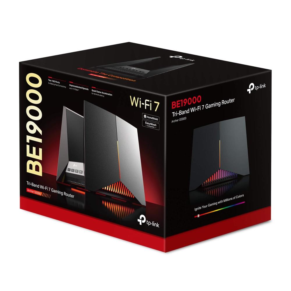 WRL ROUTER 19000MBPS 1000M/TRI BAND ARCHER GE800 TP-LINK