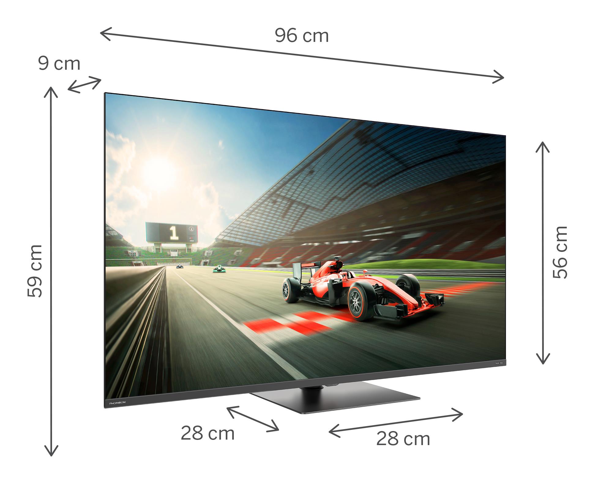 TV SET LCD 43" QLED 4K/43QG7C04 THOMSON
