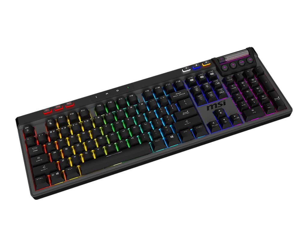 KEYBOARD GAMING BLACK US/STRIKE PRO W SILENT US MSI