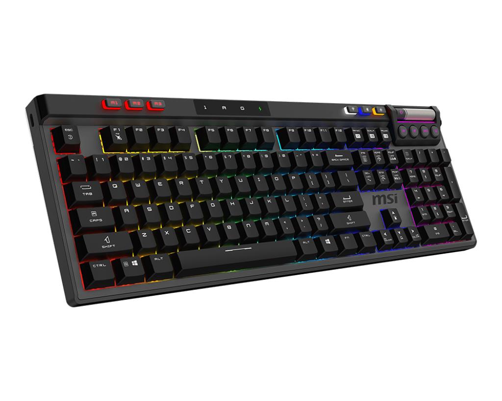 KEYBOARD GAMING BLACK US/STRIKE PRO W SILENT US MSI