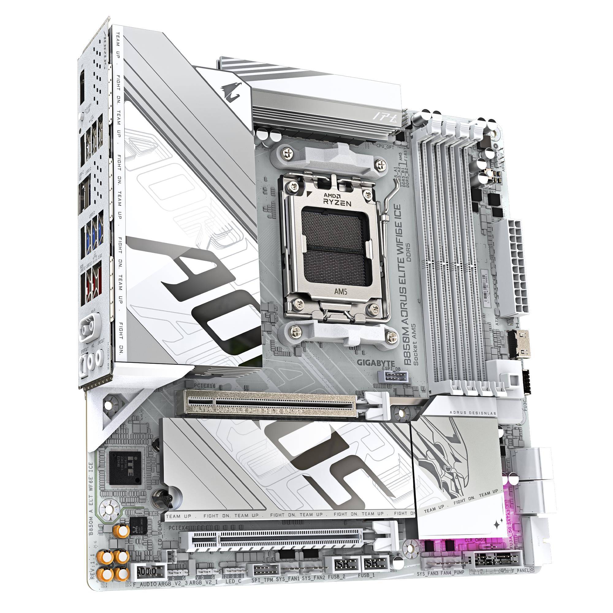 MB AMD B850 SAM5 MATX/B850M A ELT WF6E ICE GIGABYTE