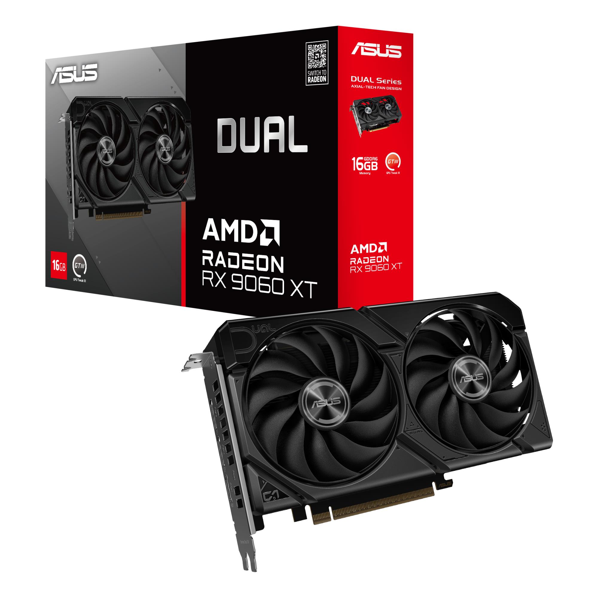 VGA PCIE16 RX9060XT 16GB GDDR6/DUAL-RX9060XT-16G ASUS