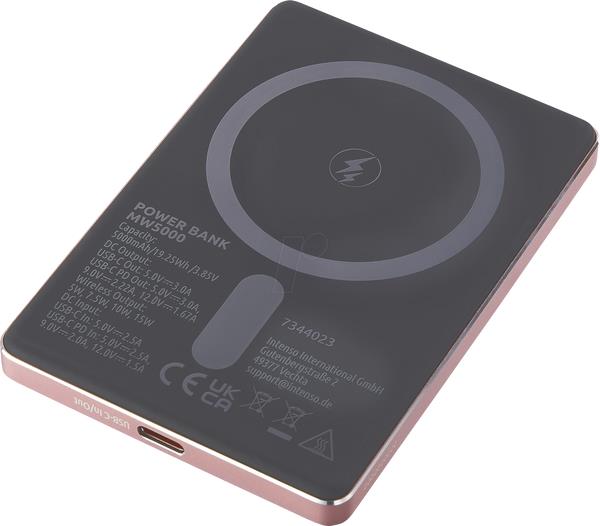 POWER BANK USB 5000MAH MAG/ROSE 7344023 INTENSO