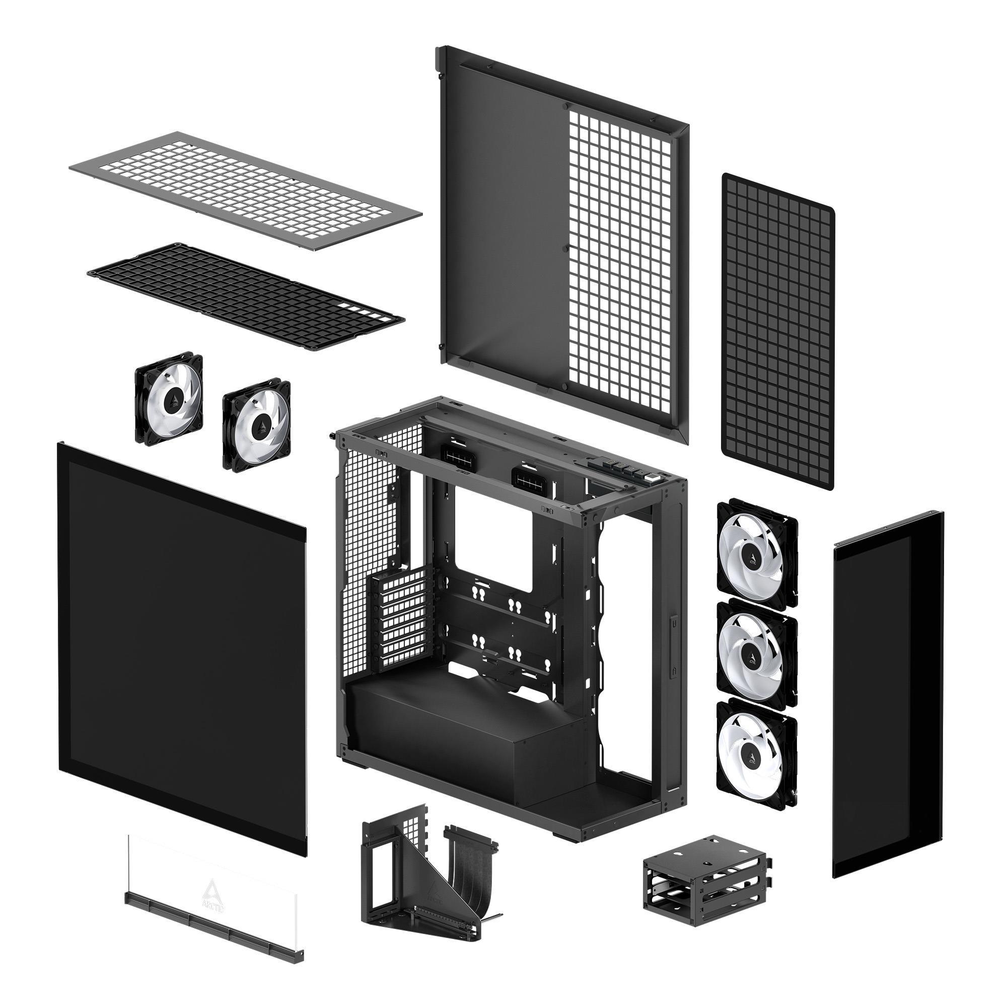 CASE MIDITOWER EATX W/O PSU/XTENDERVG B ACPCC00019A ARCTIC