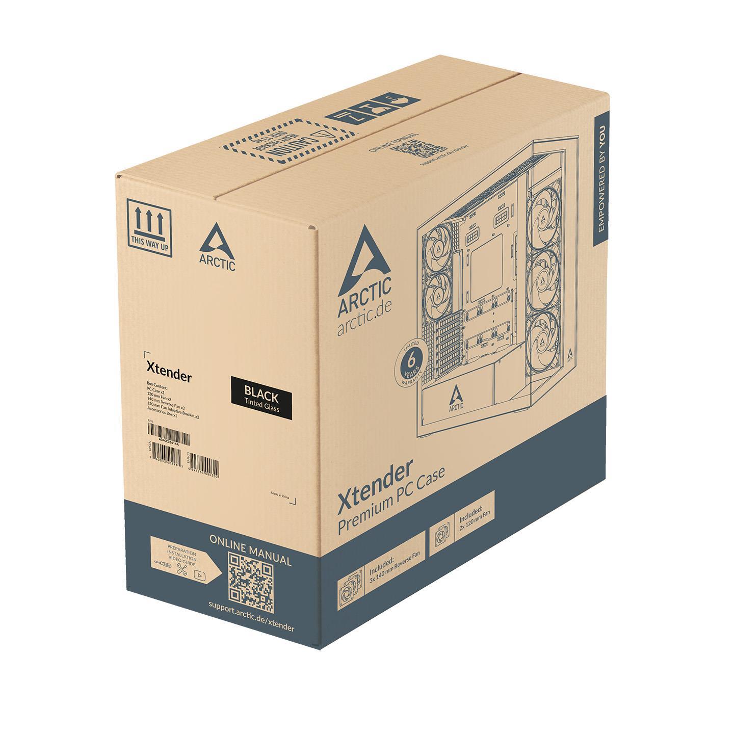 CASE MIDITOWER EATX W/O PSU/XTENDERVG B ACPCC00016A ARCTIC