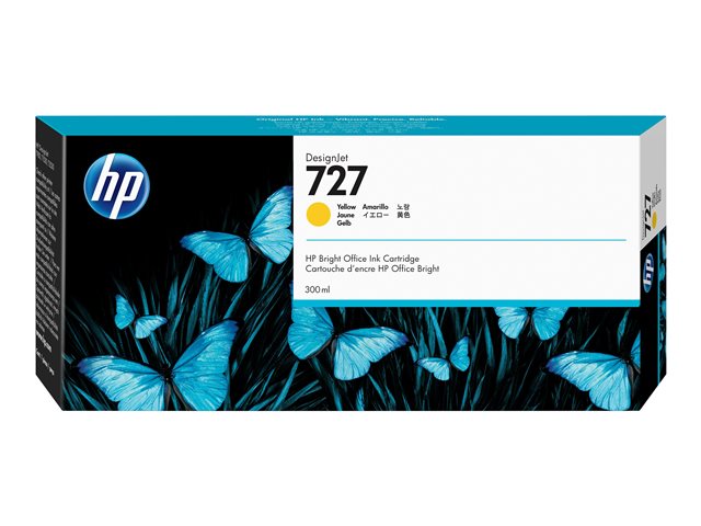 HP 727 300-ml Ink Cartridge Yellow