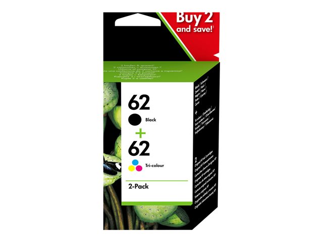 HP 62 Ink Cartridge Combo 2-Pack