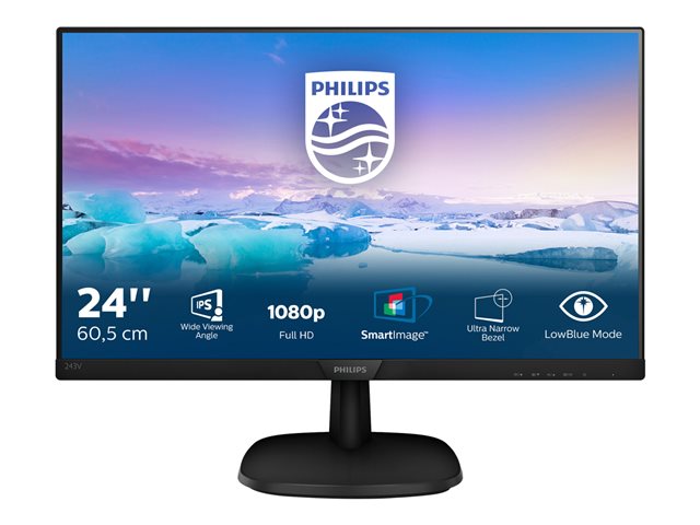 PHILIPS 243V7QJABF 23.8inch SMB Black