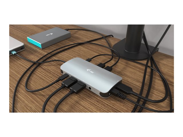 I-TEC USB-C Metal Nano Dock 3xDisplay+PD