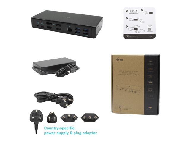 I-TEC USB-C Quattro Docking Station 85W