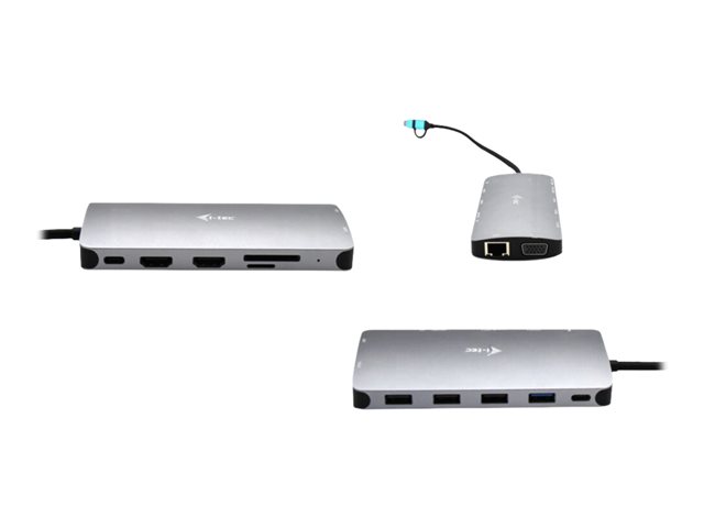 I-TEC USB-C Metal Nano Dock 3xDisplay+PD