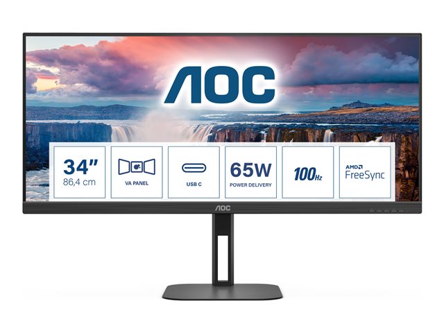 AOC U34V5C/BK 34inch VA WQHD display