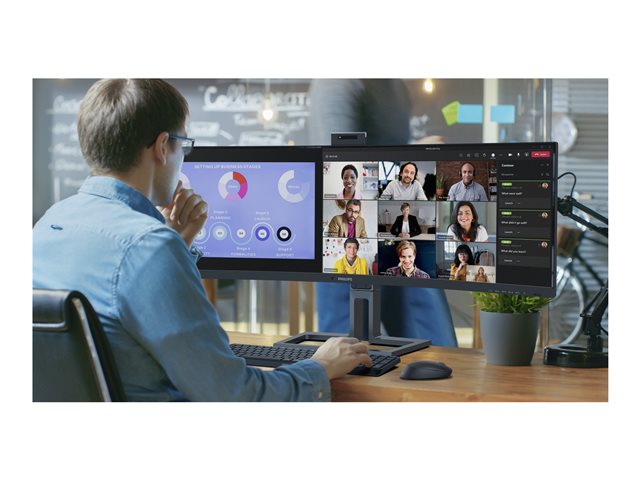 PHILIPS 44.5inch VA Curved Monitor