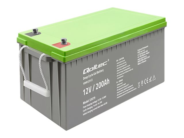 QOLTEC 53079 Deep Cycle Gel battery 12V
